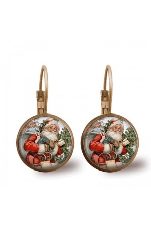 Santa Claus Time Gem Earrings