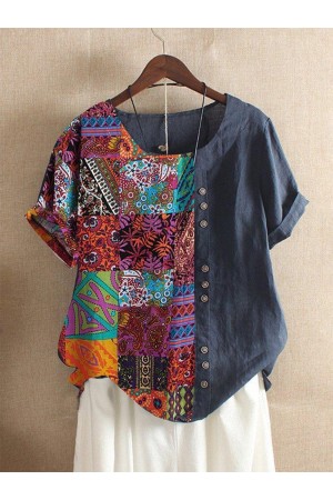 Short Sleeve Vintage Shirts & Tops
