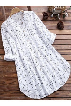Regular Printed Long Sleeve Top1 Shirts & Blouses