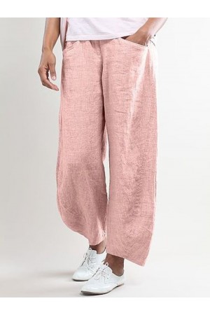 Summer Pockets Shift Casual Capri Pants