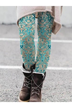 Ethnic Casual Long Leggings