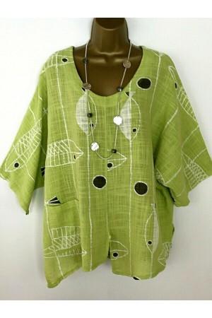 Long Sleeve Casual FloralPrint Blouse