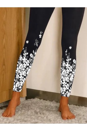 Ankle Biter Floral Ombre Daily Leggings