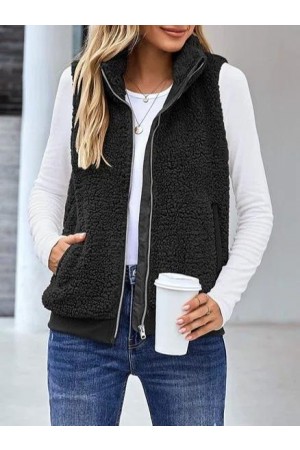 Vintage Plain Imitation Cashmere Sweater coat