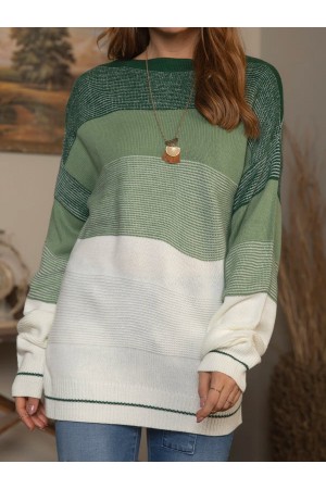 Knitted Casual Long Sleeve Sweater
