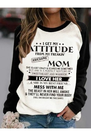 Crew Neck Regular Fit Casual Sweatshirts