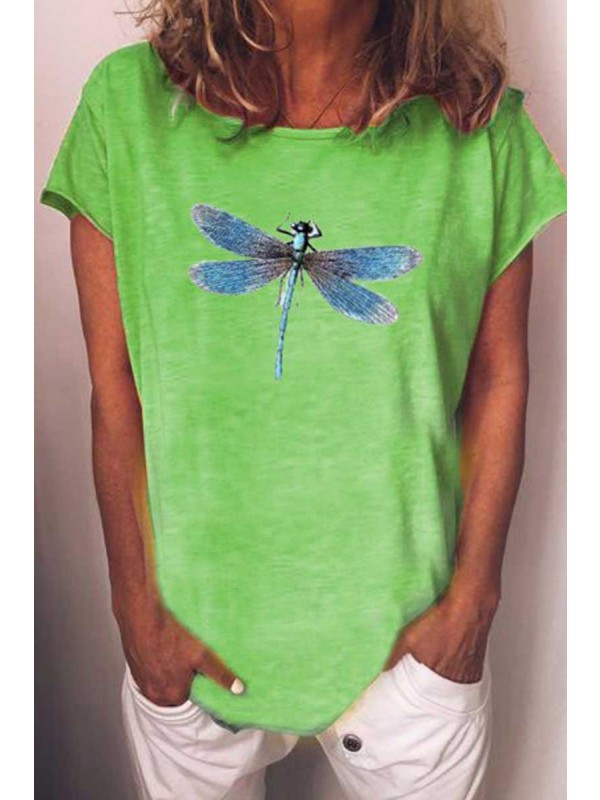 Dragonfly Cotton Short Sleeve Tee