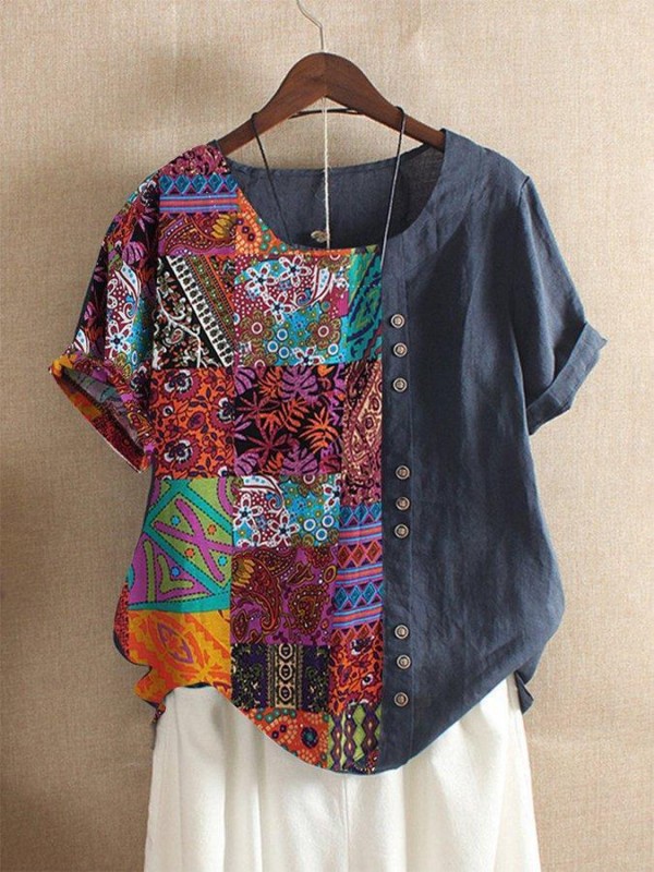 Short Sleeve Vintage Shirts & Tops