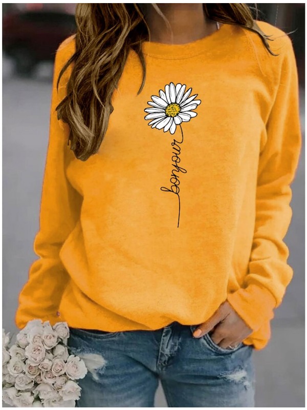 Women's Hoodie Sweatshirt Floral Plants Graphic Daily Holiday Casual Hoodies Sweatshirts Loose Wine Black Gray