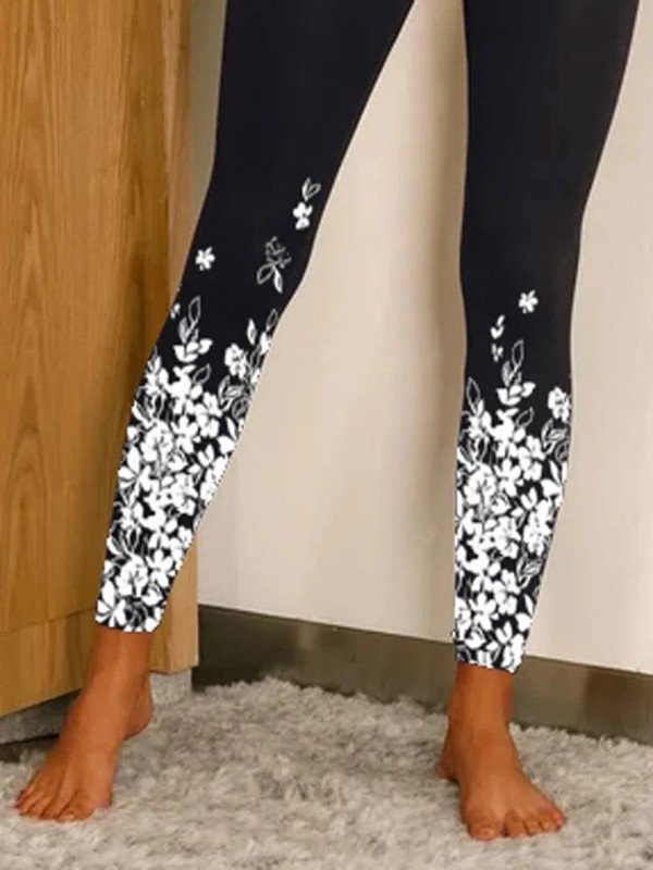 Ankle Biter Floral Ombre Daily Leggings