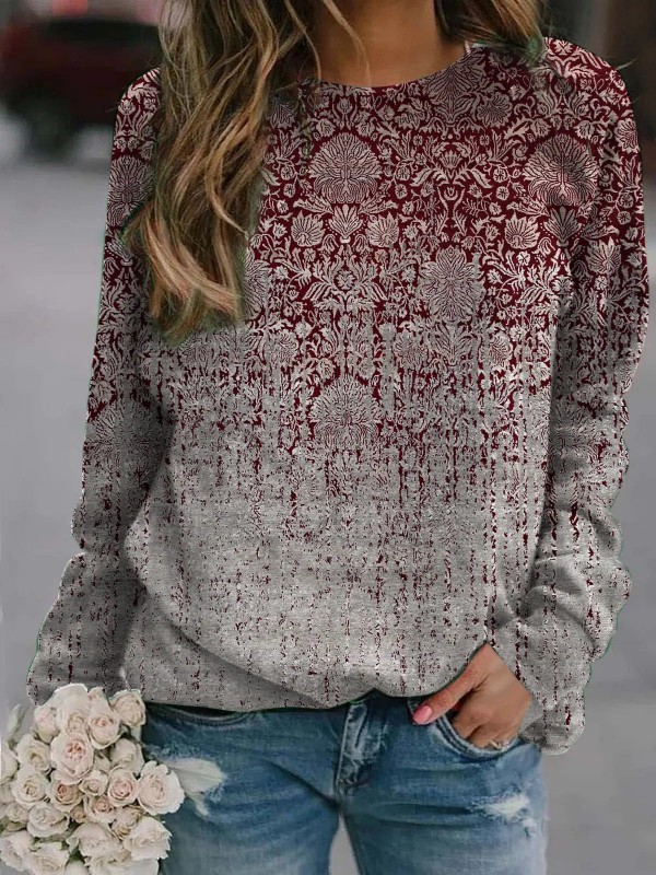 Crew Neck Tribal Vacation Sweatshirt