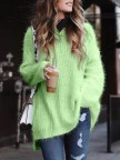 Plus size sweater Cotton Casual Knitted Shirts & Tops