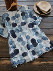 Short Sleeve Printed Crew Neck Casual TShirt