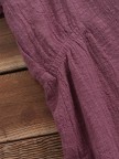 Solid Color Drawstring Hooded Long Sleeve Blouse