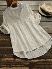 Casual Loose Tunic Long Sleeve Blouse