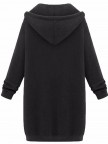 Casual Women Long Sleeve Zipper Hooded Pockets Coat