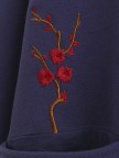 Vintage Embroidered Warm Fleece Frog Button Winter Coat