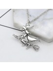 Halloween Witch Necklace Keychain