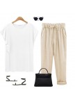 Plus Size Solid Casual Women Pants
