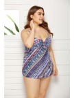 REVERIE CUP SIZED TIE FRONT UNDERWIRE SWIMDRESS and Shorts