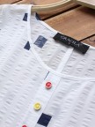 Short Sleeve Geometric Print Casual Tshirt