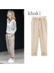 Plus Size Solid Casual Women Pants