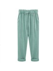 Plus Size Solid Casual Women Pants