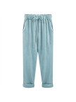 Plus Size Solid Casual Women Pants