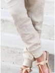 Women Pockets Casual Plus Size Solid Pants