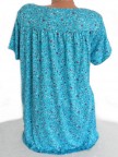 Print Floral Short Sleeve V Neck Blouse