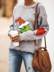 Women's Christmas drink up grinches Print Sweatshirt