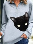 Black Cat Sweatshirt