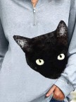 Black Cat Sweatshirt