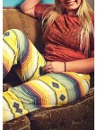 Aztec Geometric Drawstring Elastic Waist Pants