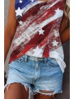 Crew Neck CottonBlend Sleeveless Shirts