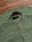 Stripe Cartoon Print Irregular Hem Long Sleeve Colorful Button Shirts