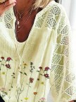 Plus size Floral Casual Shirts & Tops