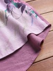 Vintage Print Patchwork Long Sleeve Plus Size Blouse