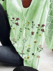 Plus size Floral Casual Shirts & Tops