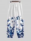 Floral Loose Casual V Neck TwoPiece Set