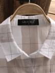 Vintage Plaid Long Sleeve Turndown Collar Shirt