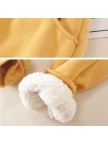 Solid Fleeced Cotton Pants