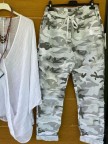 WhiteGreen Casual Abstract 3/4 Sleeve Suits