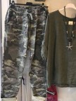 Army Green Crew Neck CottonBlend Shift Casual Suits
