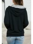 Basic Black HalfZip Hoodie Sweatshirt