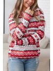 Holiday Aztec HalfZip Hoodie Sweatshirt