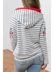 Meadow Lane Embroidered DoubleHood Sweatshirt