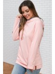Just Trust Me Zipper Hoodie Sweatshirt In Pink