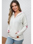Gingham HalfZip Hoodie Sweatshirt