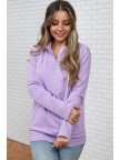Lilac Performance Fleece HalfZip Hoodie